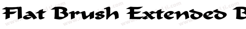 Flat Brush Extended BoldItalic字体转换